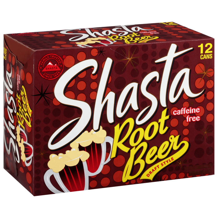 Shasta Draft Style Root Beer 12 - 12 fl oz Cans