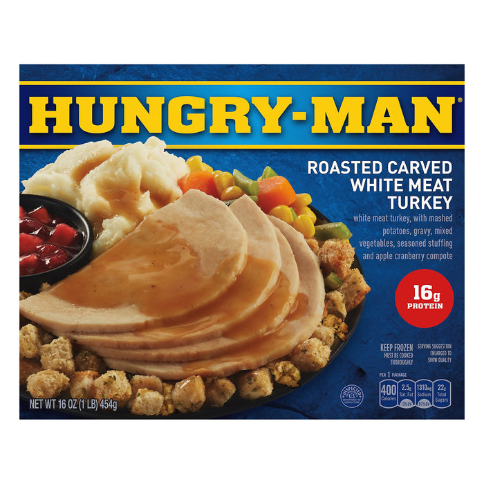 Hungry Man Roasted Carved White Meat Turkey 16 oz