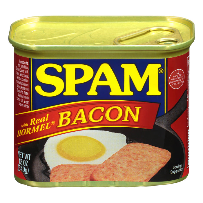 Spam Bacon Canned Meat 12 oz