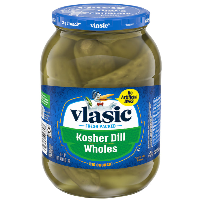 Vlasic Kosher Dill Wholes Pickles 46 fl oz