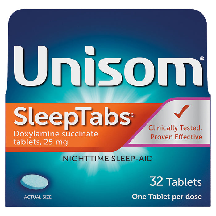 Unisom SleepTabs Tablets 25 mg Nighttime Sleep-Aid 32 ea