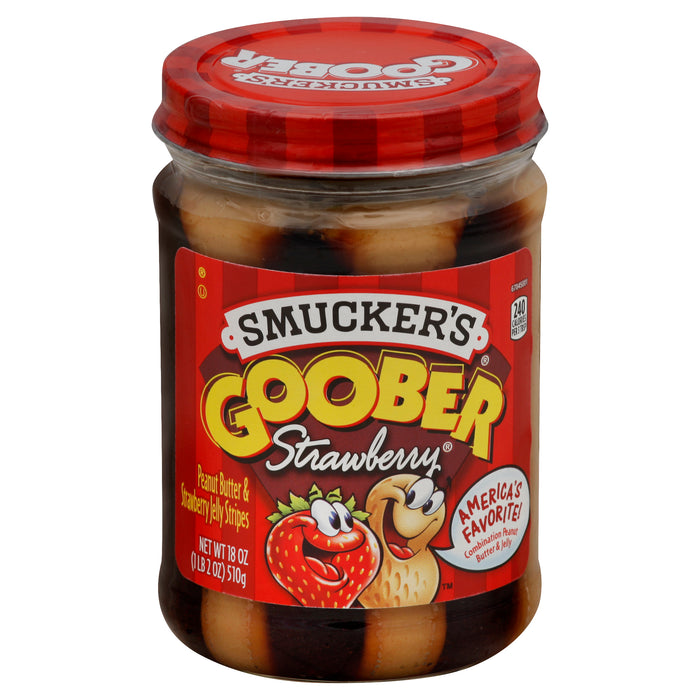 Smucker's Peanut Butter & Strawberry Jelly Stripes 18 oz
