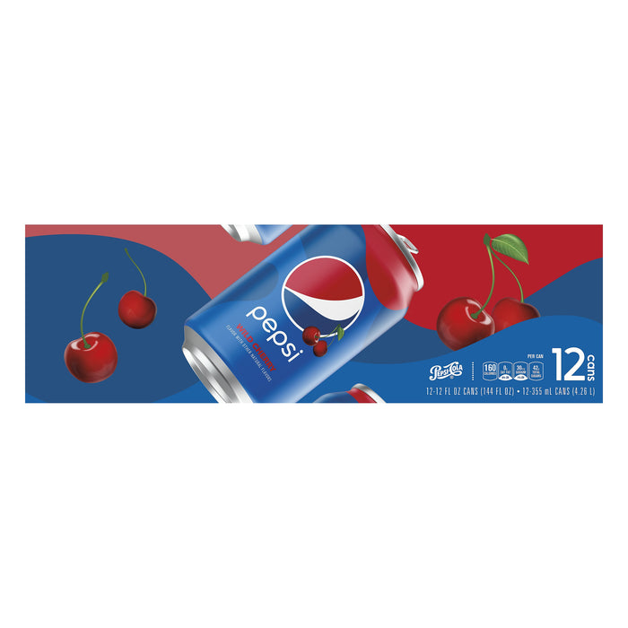 Pepsi Wild Cherry Flavor Cola 12 ea