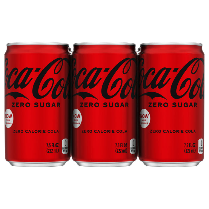Coca-Cola Zero Sugar Cola 6 - 7.5 fl oz Cans