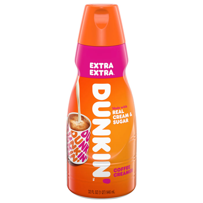 Dunkin' Extra Extra Coffee Creamer 32 fl oz Bottle
