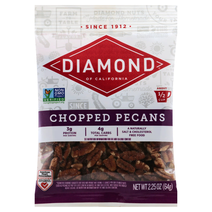 Diamond Chopped Pecans 2.25 oz