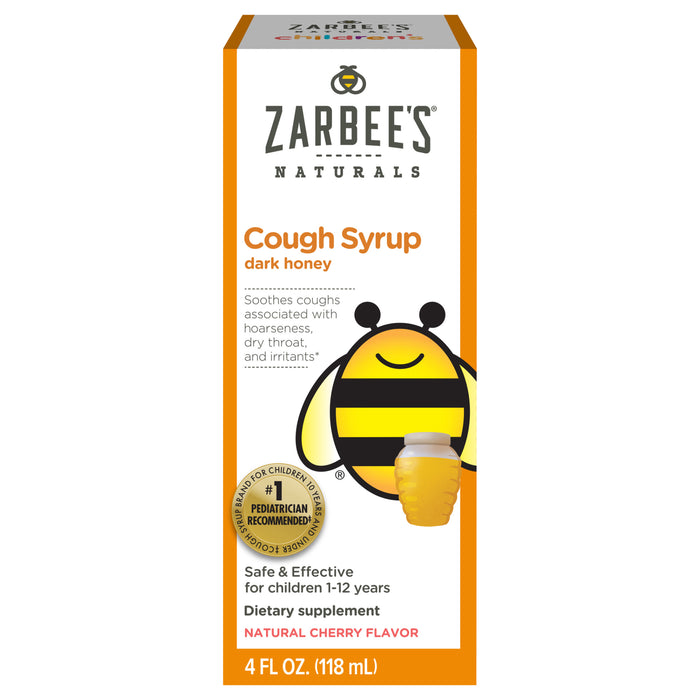 Zarbee's Naturals Dark Honey Cough Syrup 4 fl oz Box