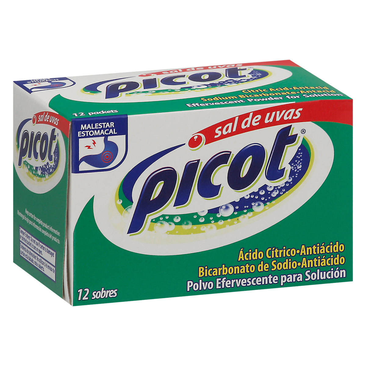 Picot Citric Acid Antacid Effervescent Powder 12 packets Box