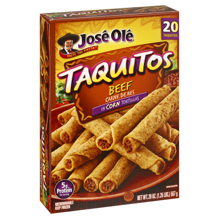 Jose Ole Beef Taquitos 20 ea