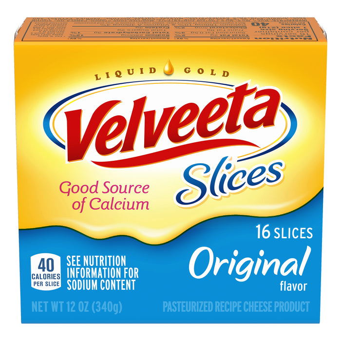 Velveeta Original Slices, 16 ct - 12.0 oz Wrapper