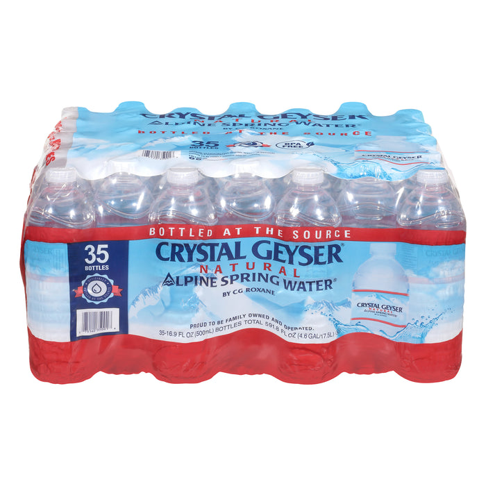 Crystal Geyser Natural Alpine Spring Water 35 ea