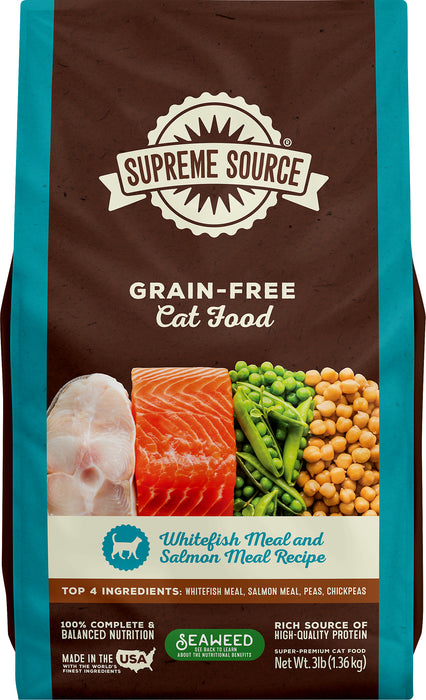 Supreme SourceÂ® Grain-Free Whitefish Meal and Salmon Meal Recipe Cat Food 3 lb. Bag