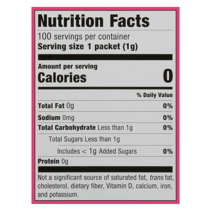 Sweet 'N Low Zero Calorie Sweetener 100 Packets