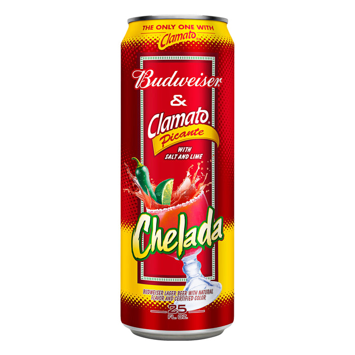 Budweiser & Clamato Picante Chelada Beer 25 oz