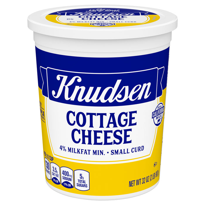 Knudsen Small Curd 4% Milkfat Cottage Cheese 32 oz. Tub