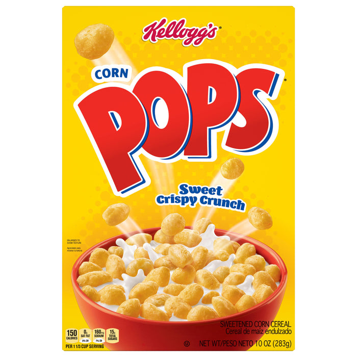 Corn Pops Sweet Crispy Crunch Sweetened Sweetened Corn Cereal 10 oz