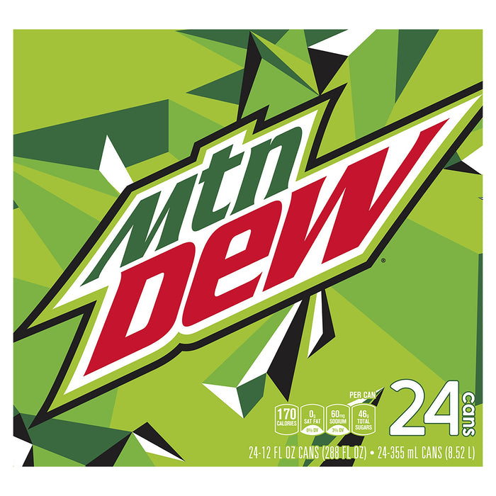 Mountain Dew Soda 24 ea