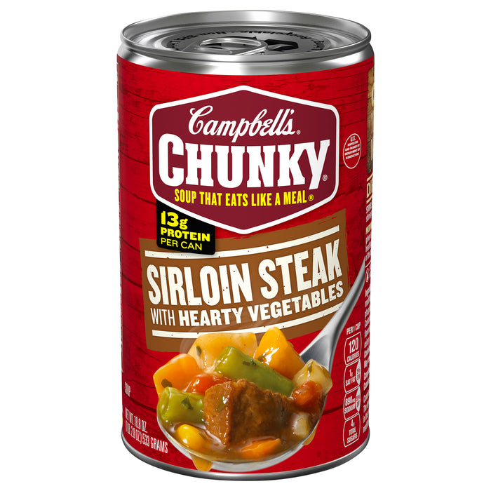 Campbell's Chunky Sirloin Steak with Hearty Vegetables Soup 18.8 oz