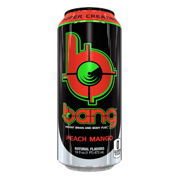 bang Peach Mango Energy Drink 16 oz