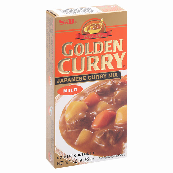 S&B Golden Curry Mild Japanese Curry Mix Box 3.2 oz Box