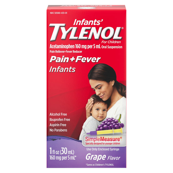 Tylenol Infants' Grape Flavor Pain + Fever 1 oz