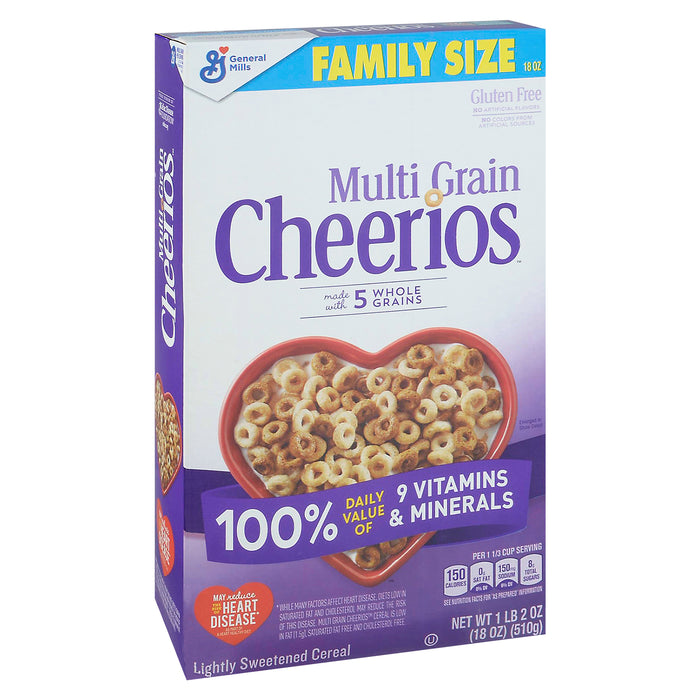 Cheerios Family Size Multi Grain Cereal 18 oz