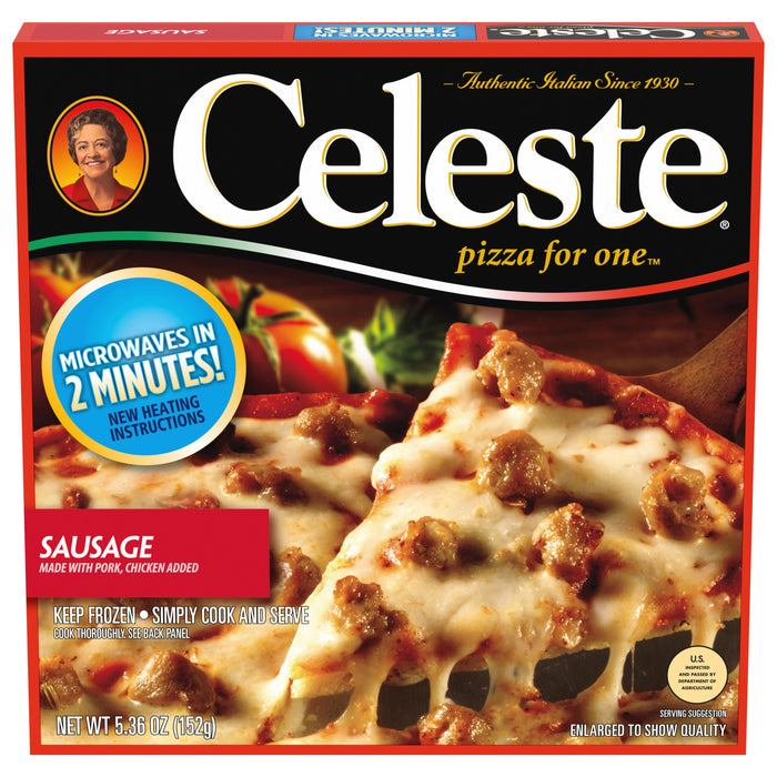 Celeste Pizza for One Sausage Pizza 5.36 oz