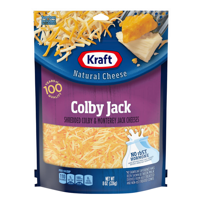 Kraft Colby Jack Shredded Cheese, 8 oz Bag