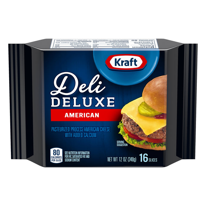Kraft Deli Deluxe American Cheese Slices, 16 ct Pack