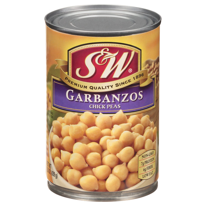 S&W Chick Peas Garbanzos 15.5 oz