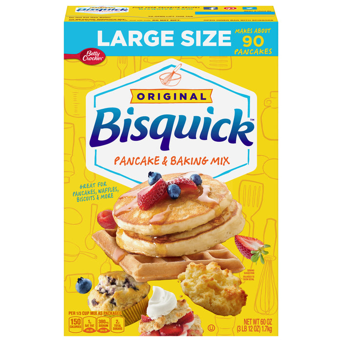Betty Crocker Bisquick Pancake and Baking Mix, 60 oz