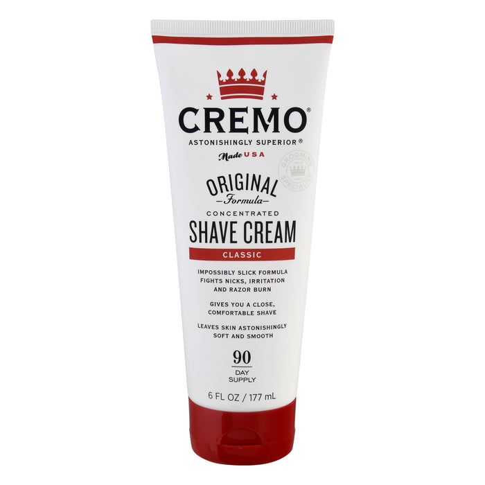 Cremo Original Formula Concentrated Classic Shave Cream 6 oz