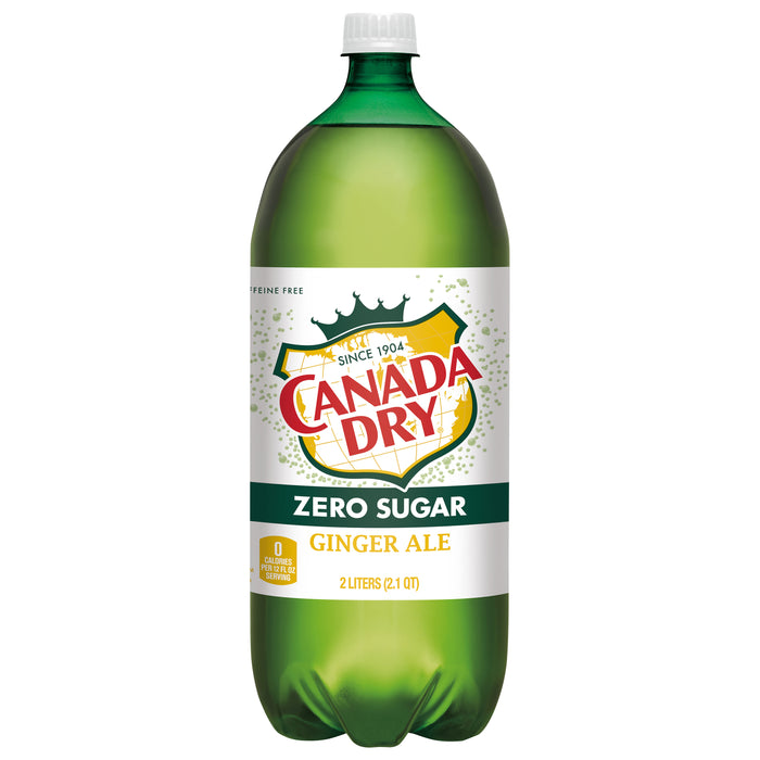 Canada Dry Zero Sugar Ginger Ale Soda 2.1 quart