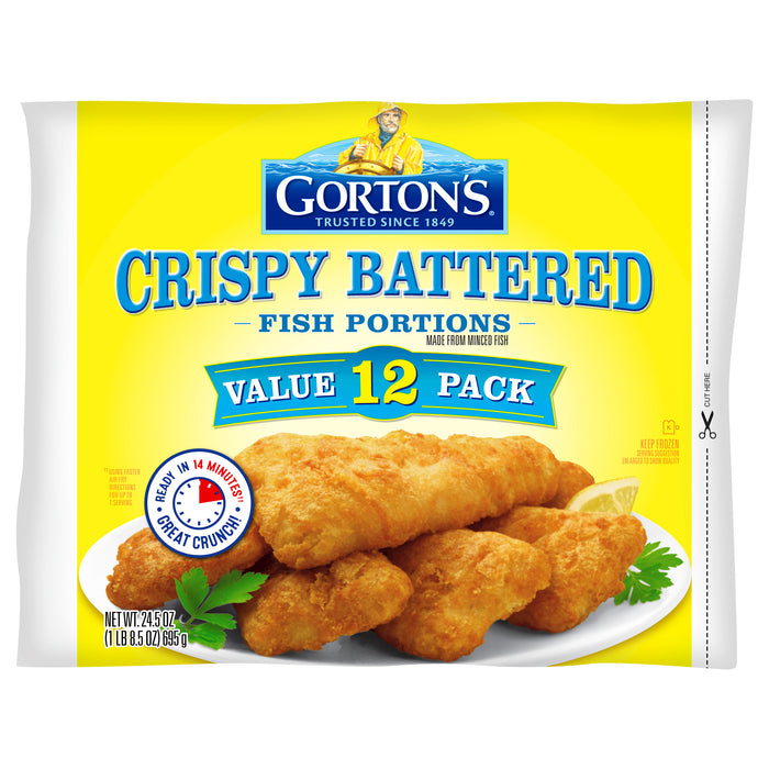 Gorton's Value Pack Crispy Battered Fish Portions 12 ea