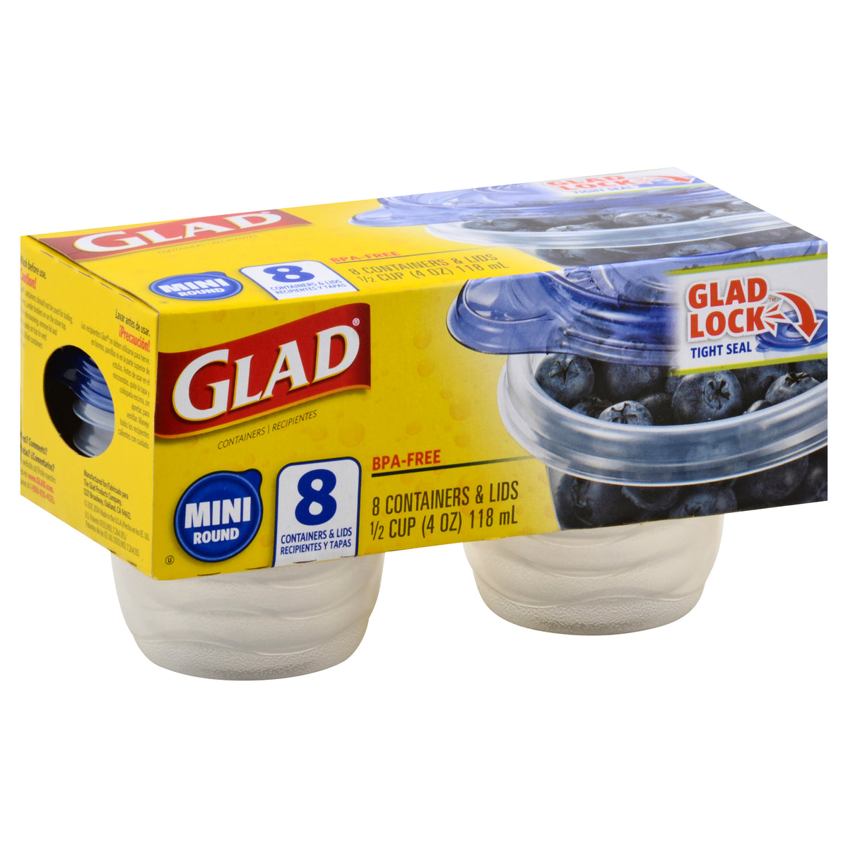 Glad Containers & Lids 8 ea — Gong's Market