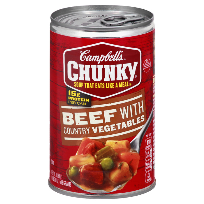 Campbell's Chunky Beef with Country Vegetables Soup 18.8 oz