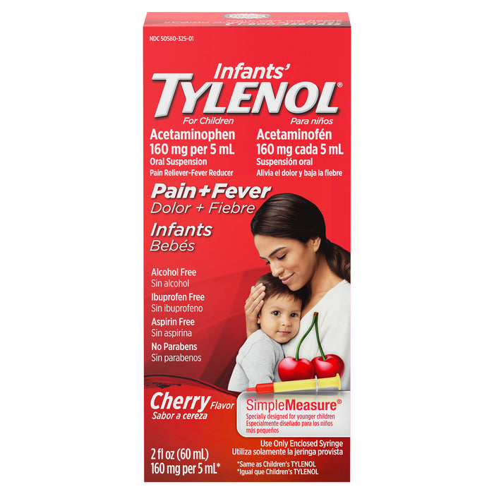 Infants' Tylenol 160 mg Cherry Flavor Pain + Fever 2 oz
