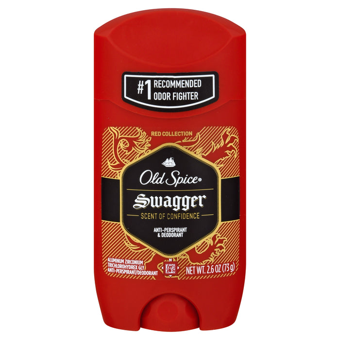 Old Spice Red Collection Swagger Scent of Confidence Anti-Perspirant & Deodorant 2.6 oz