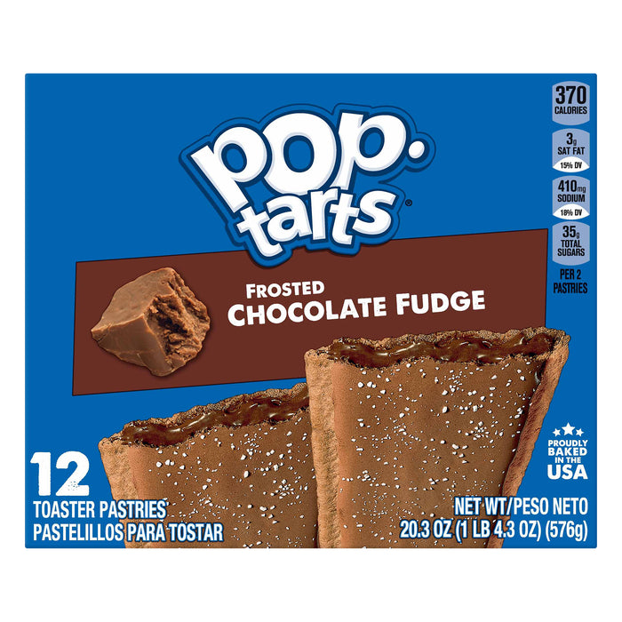 Pop-Tarts 12 Pack Frosted Chocolate Fudge Toaster Pastries 12 ea