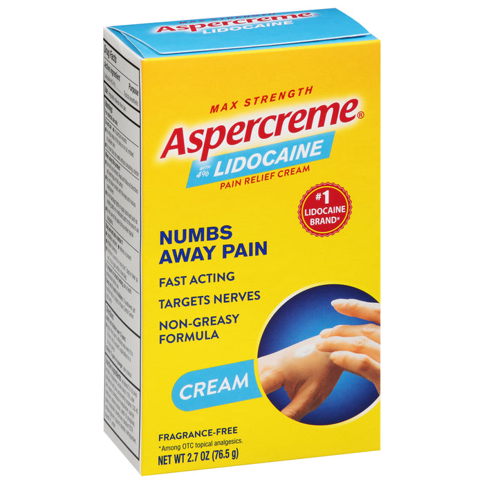 Aspercreme Max Strength Pain Relief Cream 2.7 oz