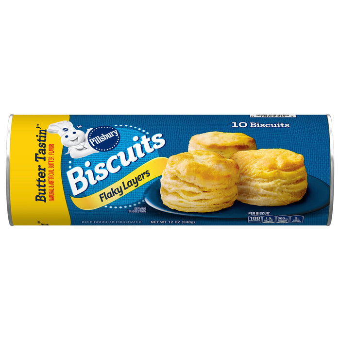 Pillsbury Flaky Layers Butter Tastin' Biscuits, 10 ct