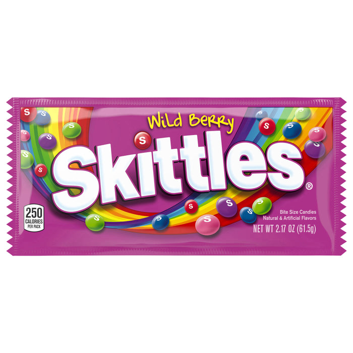 Skittles None Wild Berry FWP-Flowwrap 3D ONLY Coated Chewy Lens USA