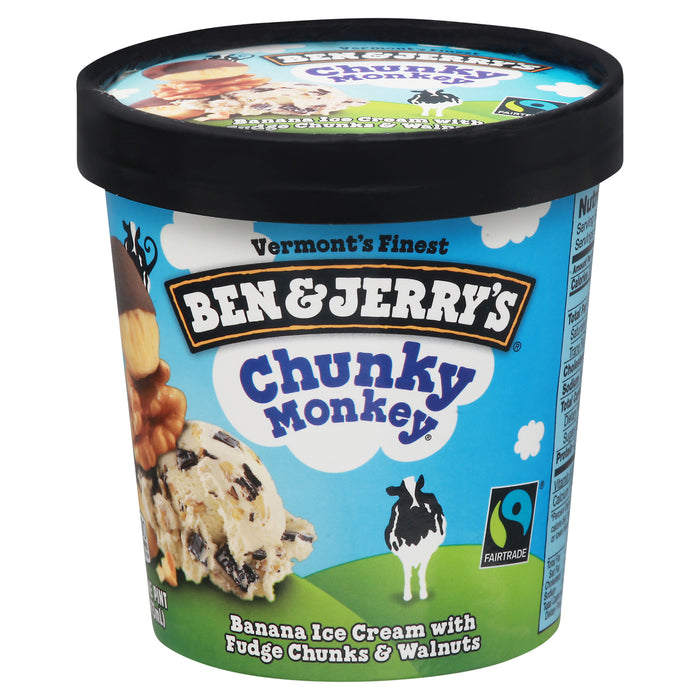 Ben & Jerry's Chunky Monkey Ice Cream 1 pt