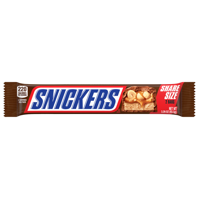 SNICKERS, Milk Chocolate Candy Bars, Sharing Size, 3.29 Oz