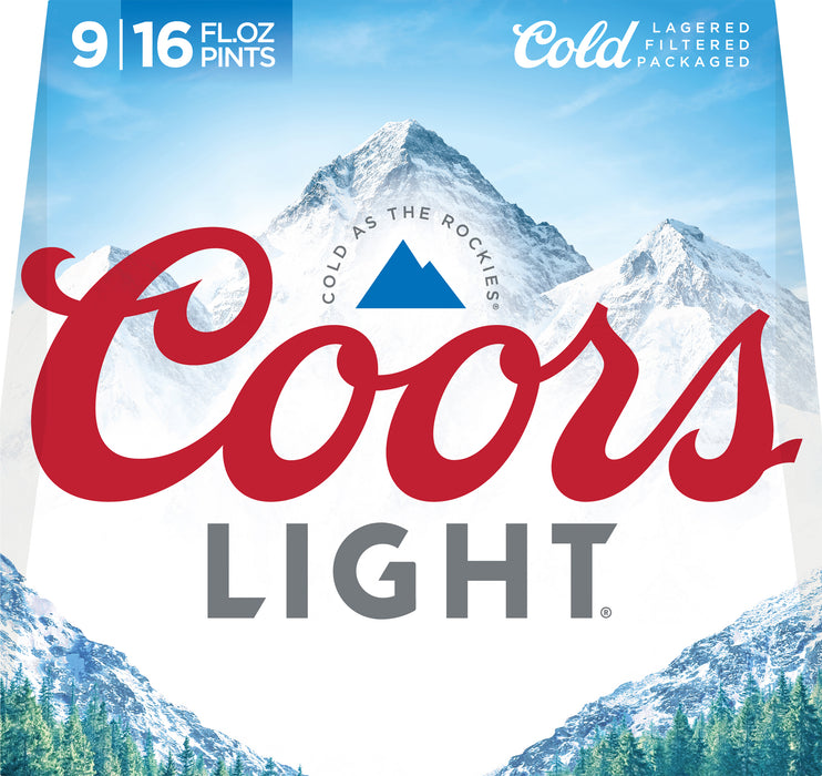 Coors Light Beer 9 ea