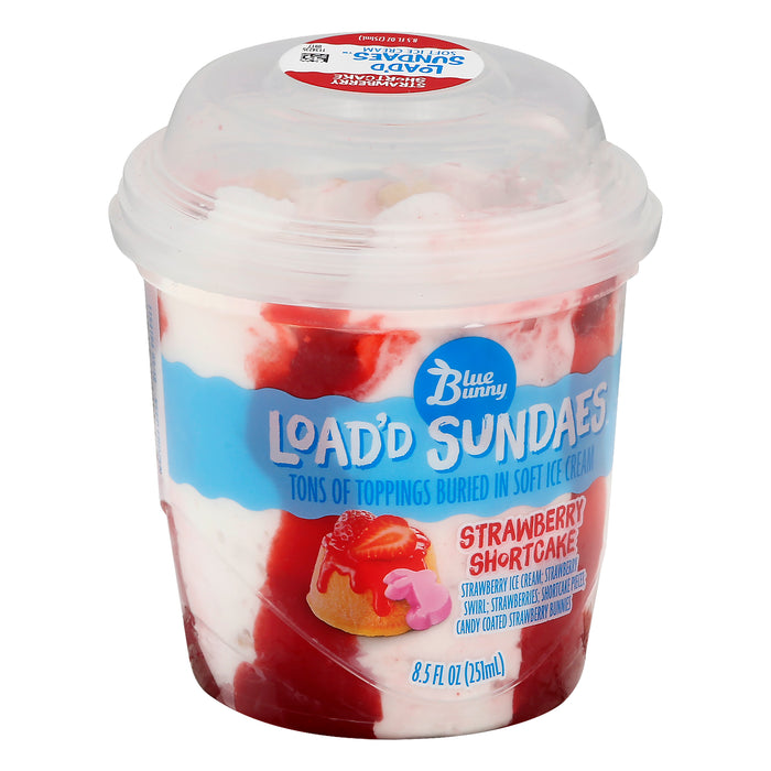 Blue Bunny Strawberry Shortcake Load'd Sundaes 8.5 oz