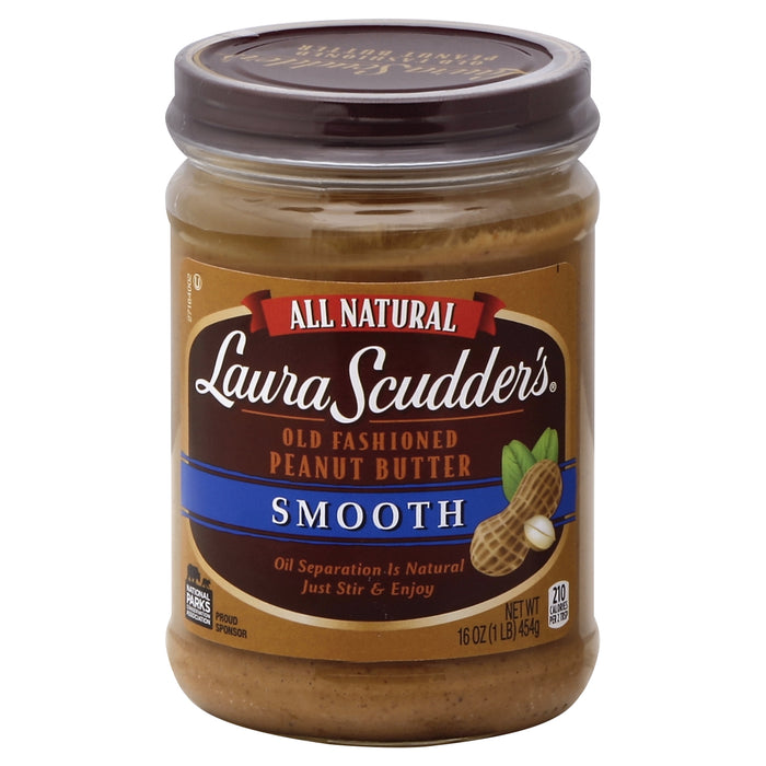 Laura Scudders Old Fashioned Peanut Butter 16 oz