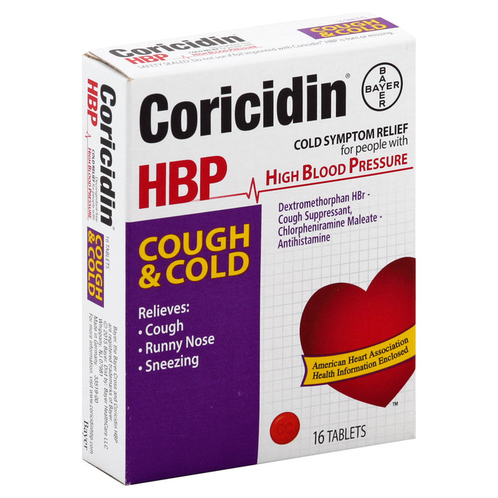 Coricidin HBP Cough & Cold 16 ea