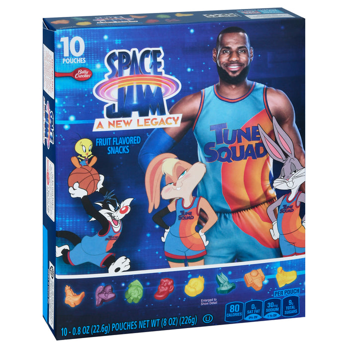 Space Jam Fruit Flavored Snacks 10-0.8 oz Pouches