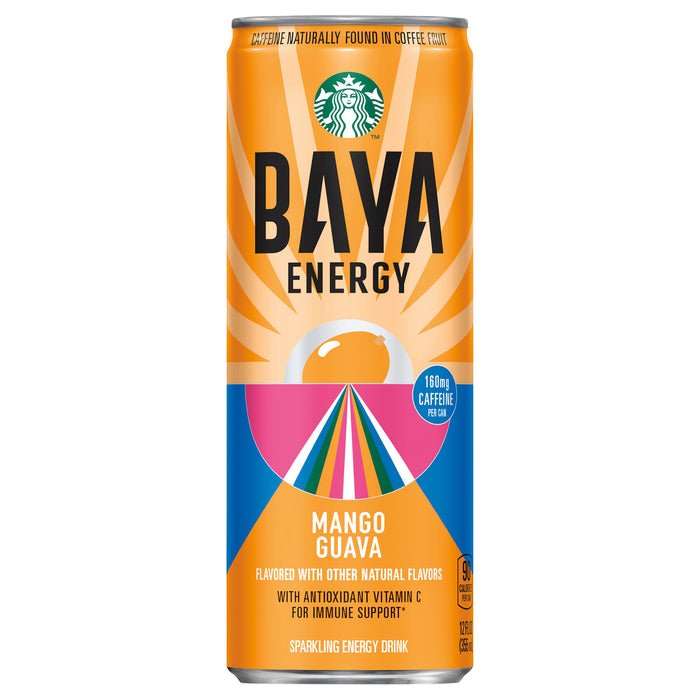 Starbucks Sparkling Energy Drink Baya Drink Mango Guava12 Fl Oz Can